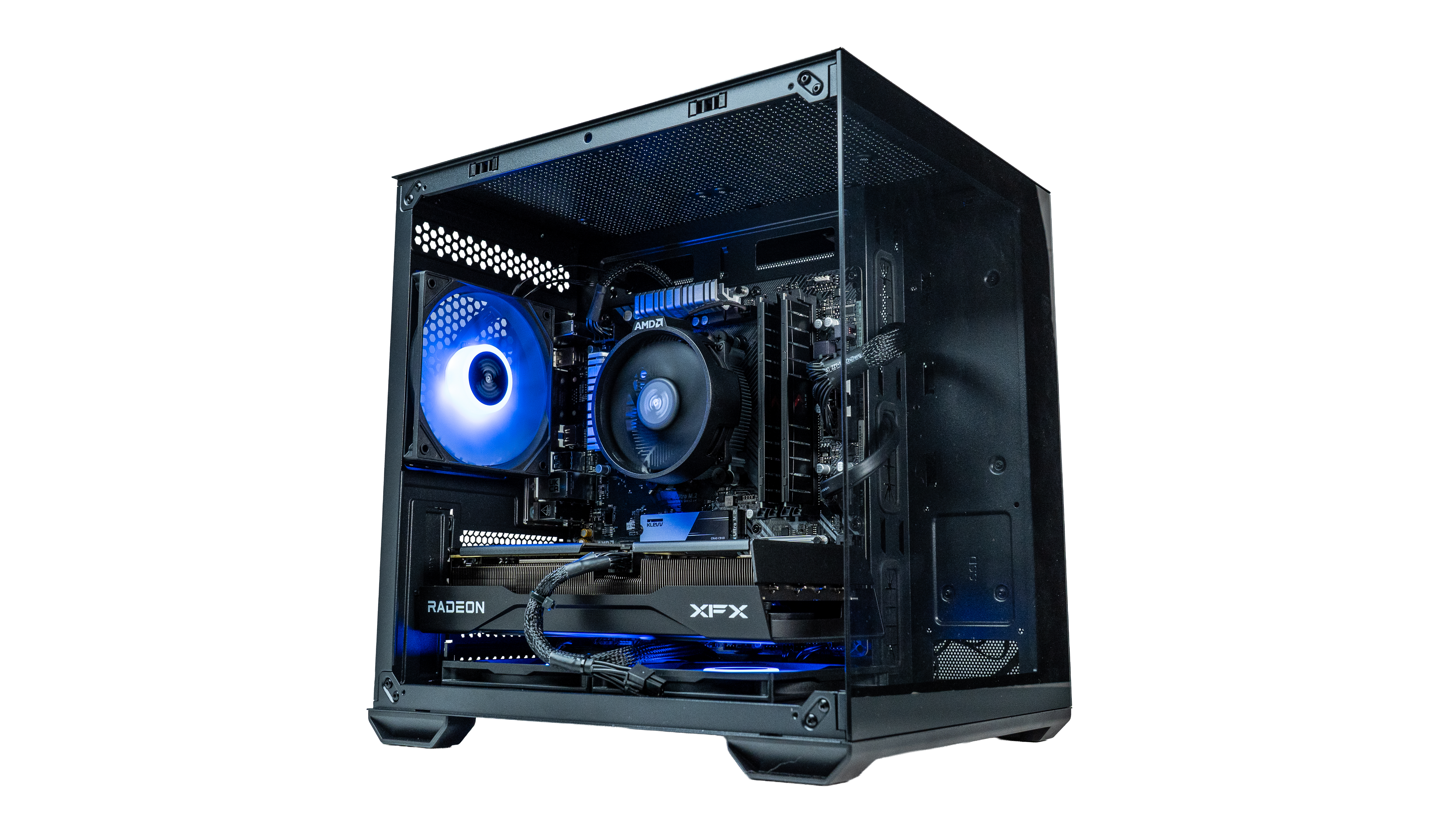Mid Range Black/Blue Gaming PC