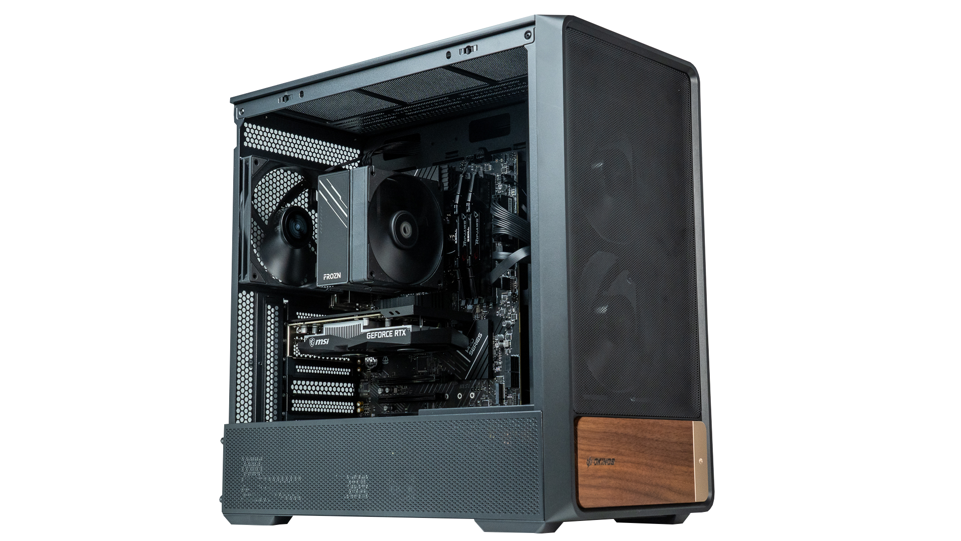Budget Black/Wood Gaming PC