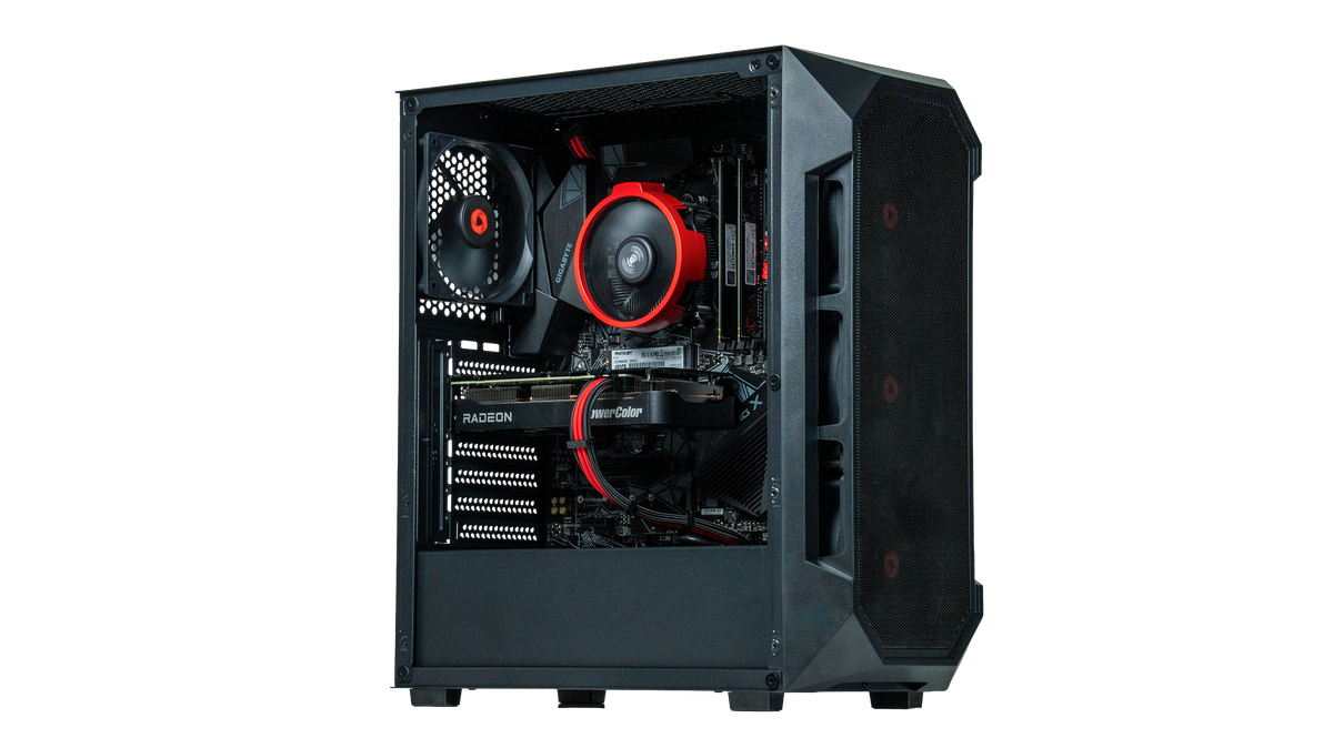 Mid Range Black/Red Gaming PC