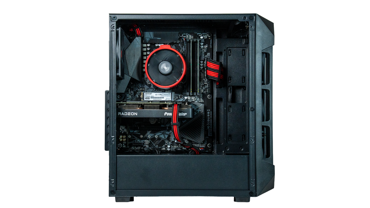 Mid Range Black/Red Gaming PC