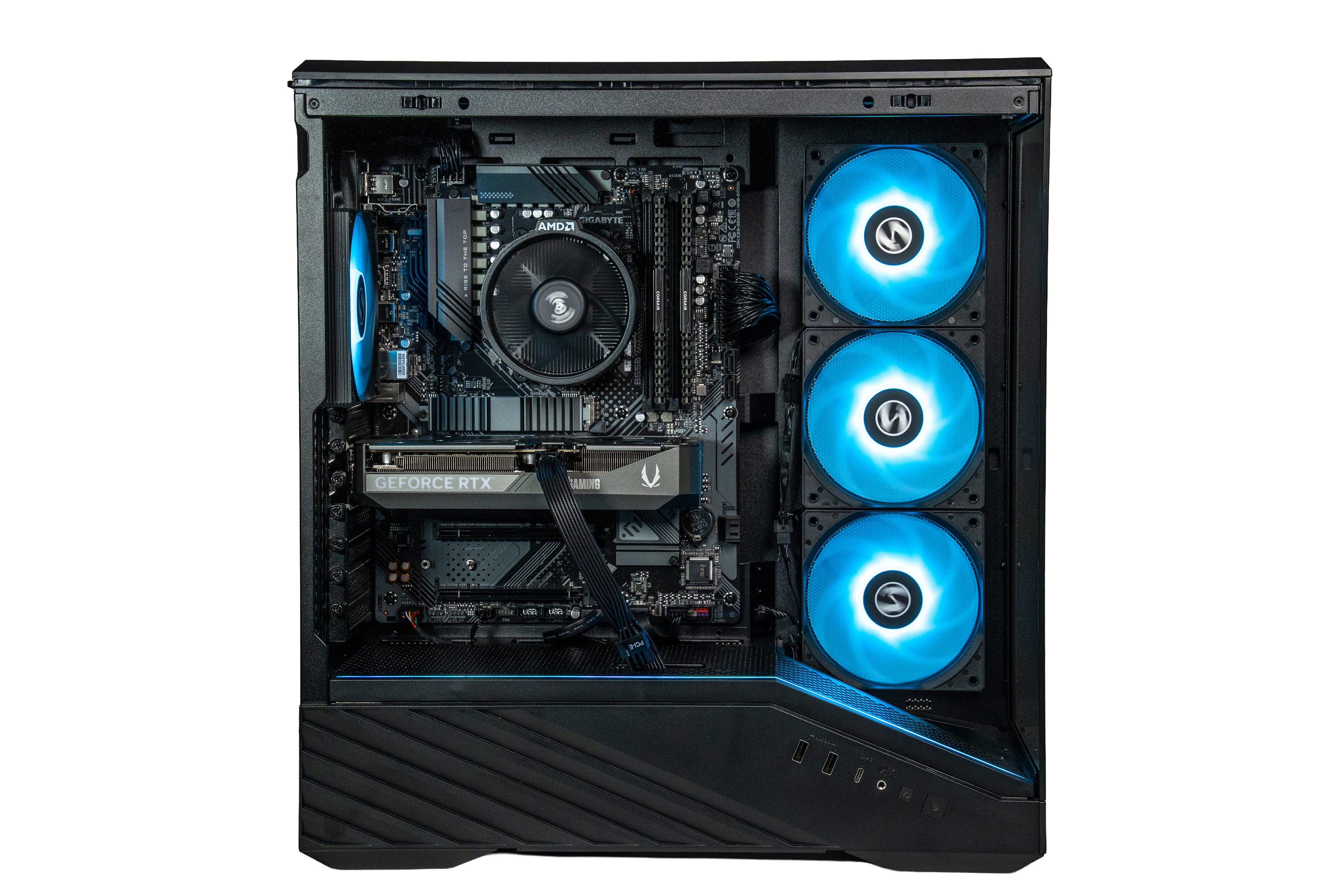 Mid Range Black/RGB Gaming PC