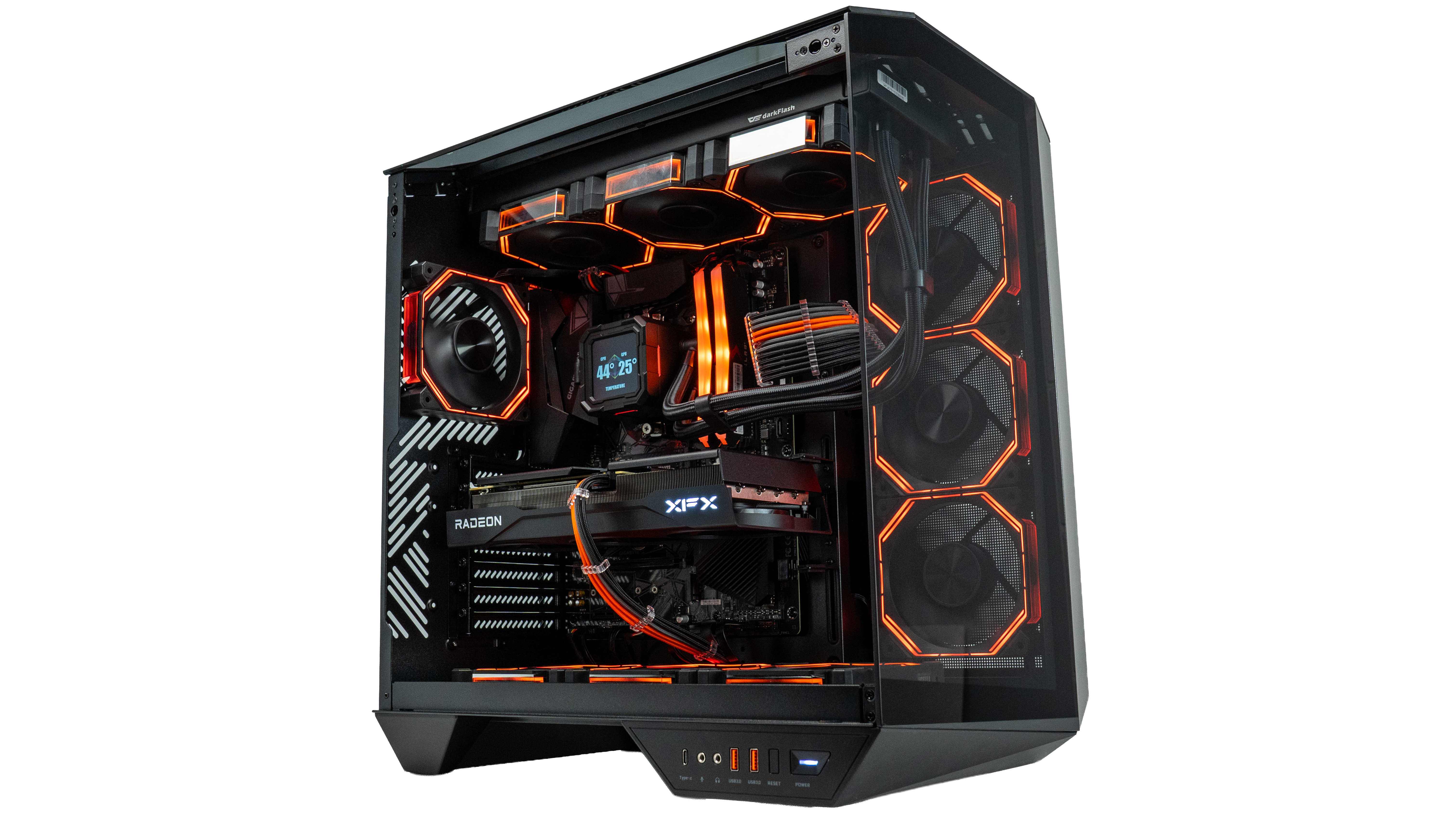 Mid Range Black/Orange Gaming PC – Zach's Tech Turf